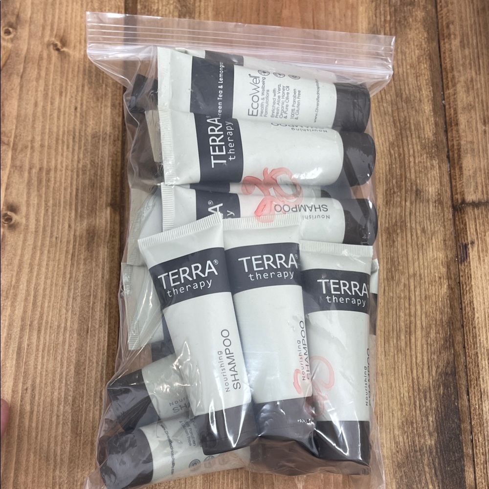 Terra Therapy Nourishing Shampoo Travel - Bulk - Lot 20 Tubes -
